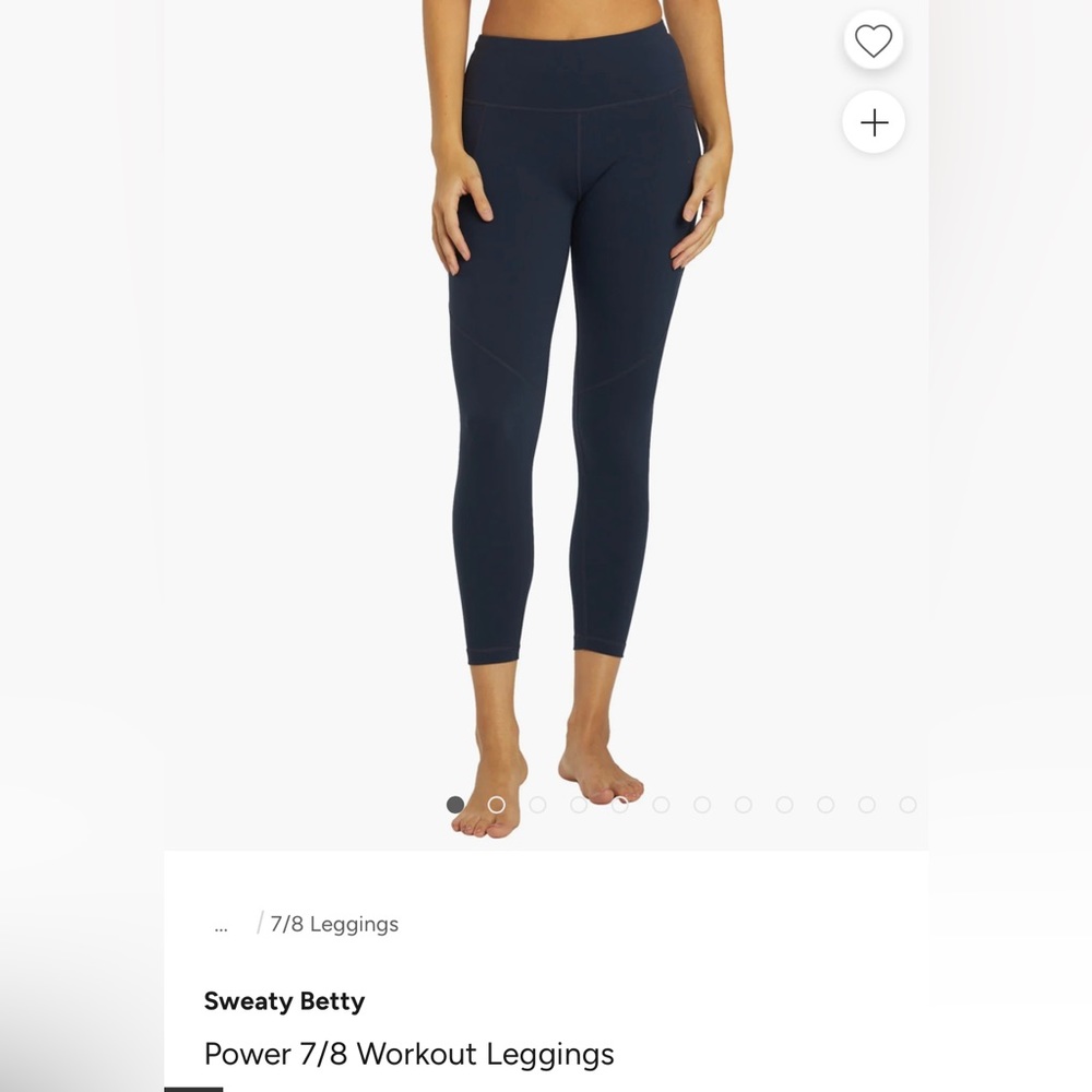 Sweaty Betty Navy 7/8 power legging